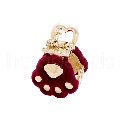 Velvet Alloy Claw Hair Clips PW-WG0B48C-01-1