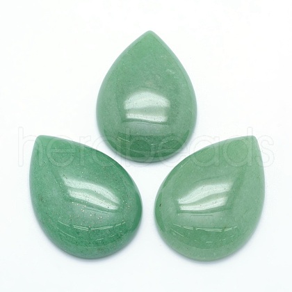 Natural Green Aventurine Cabochons X-G-P393-G08-1