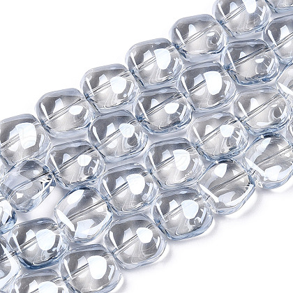 Electroplate Glass Beads Strand X-EGLA-S188-21-A02-1