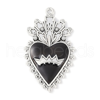 Rack Plating Alloy Enamel Pendants PALLOY-F018-30AS-01-1