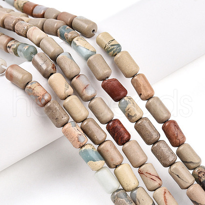 Natural Shoushan Stone Beads Strands G-N346-01B-07-1