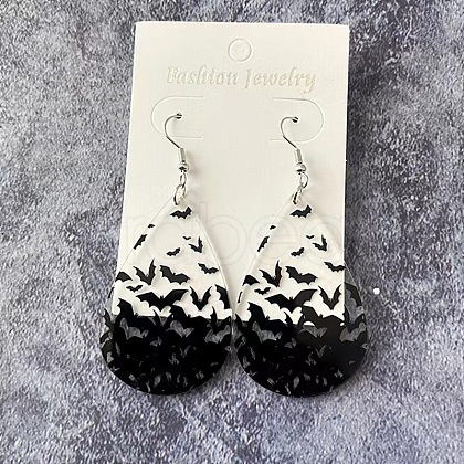 Fashionable Acrylic Bat Earrings for Women HR1721-4-1