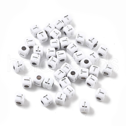 Opaque Acrylic Beads OACR-D282-06T-1