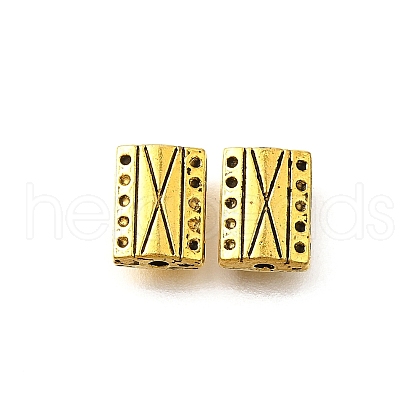 Tibetan Style Alloy Beads TIBE-L008-09AG-1