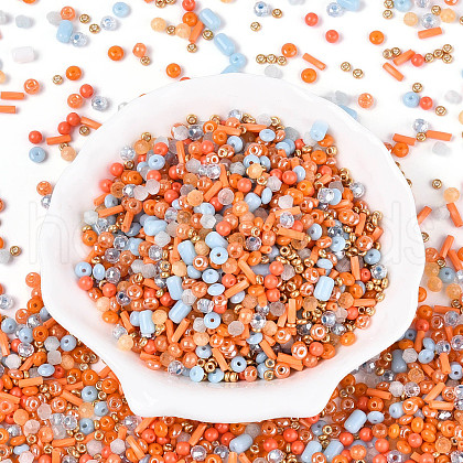 Electroplate Glass Seed Beads GLAA-SZC0007-08-1