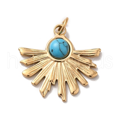 PVD Vacuum Plating 304 Stainless Steel Pendants STAS-M311-13G-02-1