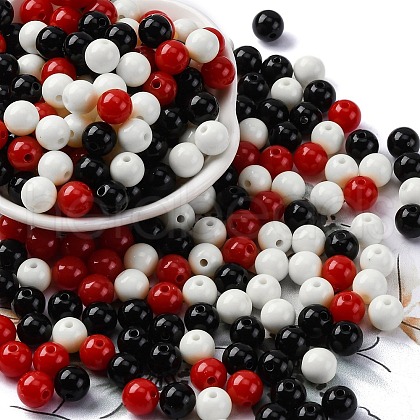 Opaque Acrylic Beads SACR-Q004-02M-1