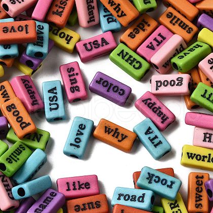 Opaque Acrylic Beads MACR-K363-02-1