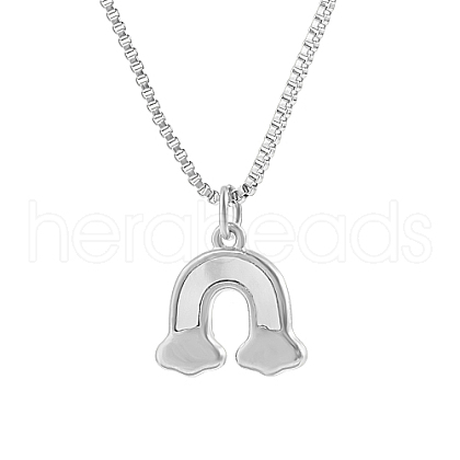 Non-Tarnish Stainless Steel Pendant Necklace GF6823-1-1