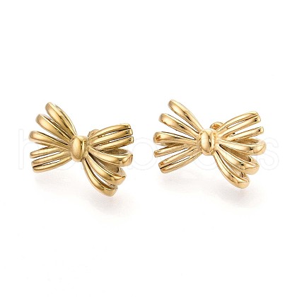304 Stainless Steel Stud Earrings for Women EJEW-N059-02G-1