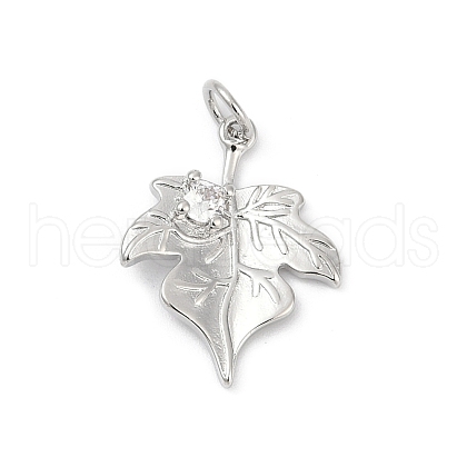 Brass Micro Pave Cubic Zirconia Pendants KK-U062-18P-1