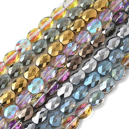 Electroplate Glass Beads Strands EGLA-L045-A-1