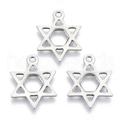 201 Stainless Steel Pendants STAS-R116-039-1