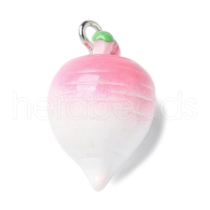 Resin Iron Pendants RESI-D280-13-1