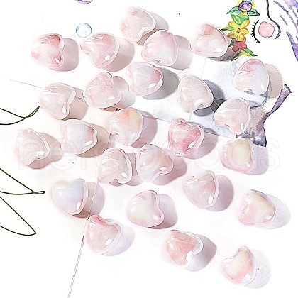Handmade Porcelain Bright Glazed Beads PW-WG20130-15-1