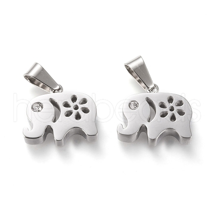 304 Stainless Steel Pendants STAS-F253-15P-1