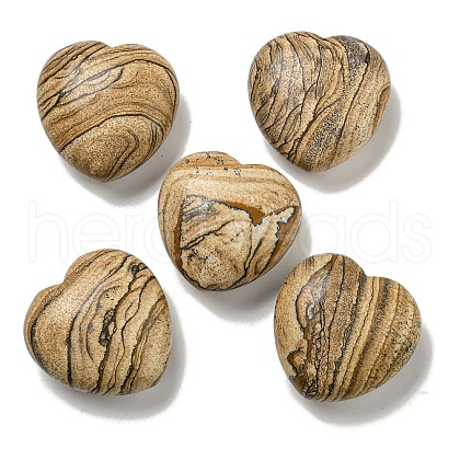 Natural Picture Jasper Statues Ornaments G-P531-03H-1