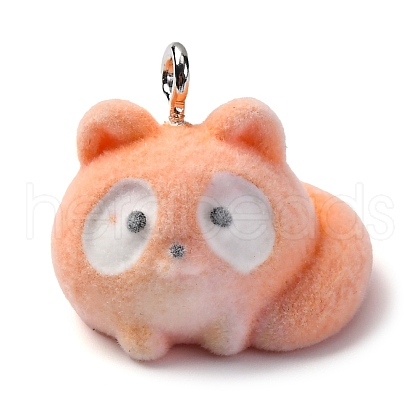 Flocky Animal Resin Pendants FIND-S001-06K-1
