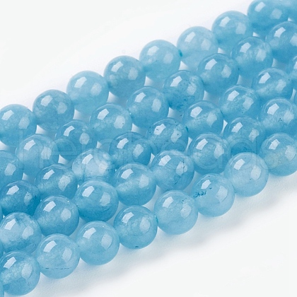 Natural White Jade Beads Strands X-G-G051-R1-4mm-1