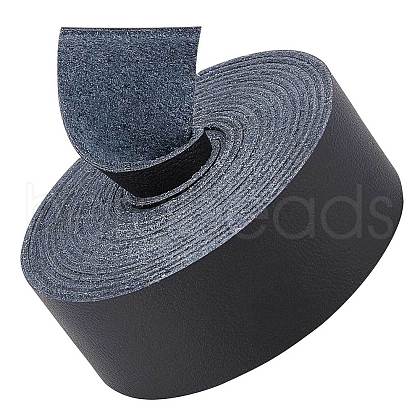 Flat Microfiber Imitation Leather Cord LC-WH0006-07B-01-1
