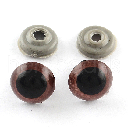 Craft Plastic Doll Eyes Stuffed Toy Eyes X-DIY-R039-8mm-1