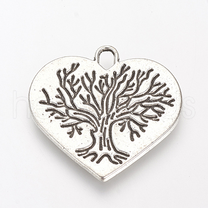 Tibetan Style Alloy Pendants TIBE-S303-23AS-RS-1