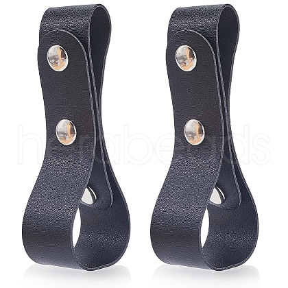 Imitation Leather Belt Bullwhip Holder AJEW-WH20010-46-1