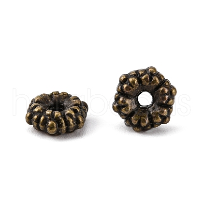 Tibetan Style Alloy Spacer Beads TIBEB-S039-019AB-NR-1