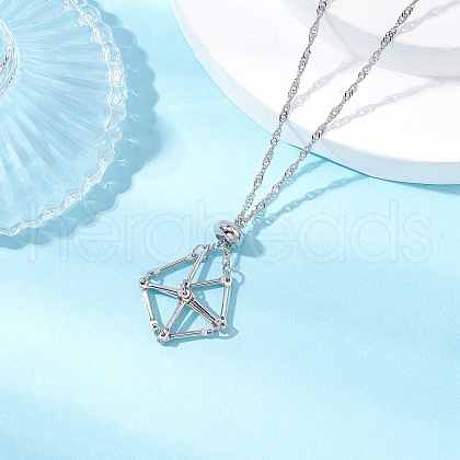 304 Stainless Steel Macrame Pouch Empty Stone Holder Necklace Making NJEW-JN05238-01-1