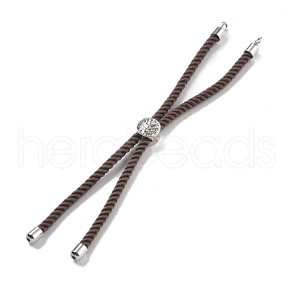 Twisted Nylon Cord Silder Bracelets DIY-B066-03P-05-1