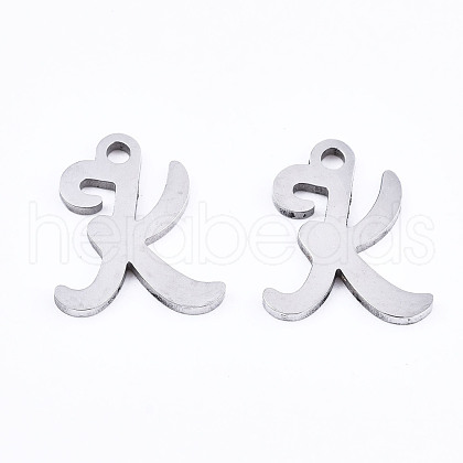 201 Stainless Steel Charms STAS-T044-217P-K-1