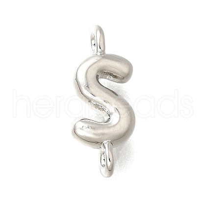 Brass Connector Charms KK-P295-01P-S-1