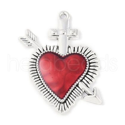 Rack Plating Alloy Enamel Pendants PALLOY-F018-34AS-02-1