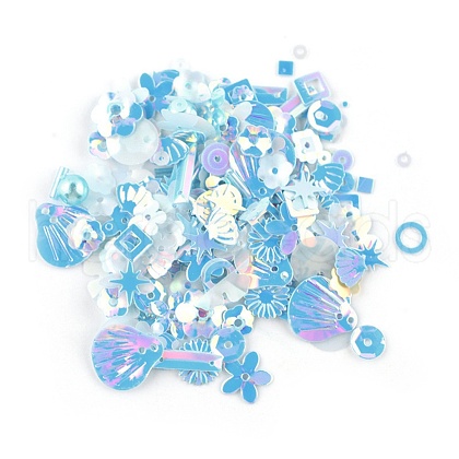 Plastic Paillette Beads DIY-P025-05E-1