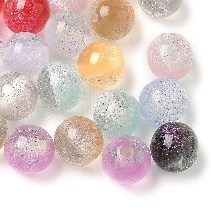 Two Tone Resin Beads RESI-Q025-02B-1