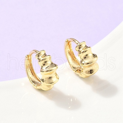 Brass Hoop Earrings EJEW-Z102-24G-1