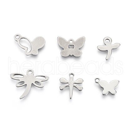 Non-Tarnish 201 Stainless Steel Charms STAS-R118-12-1