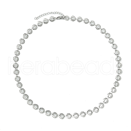 Non-Tarnish 304 Stainless Steel Chain Necklaces for Women NJEW-A021-01P-1
