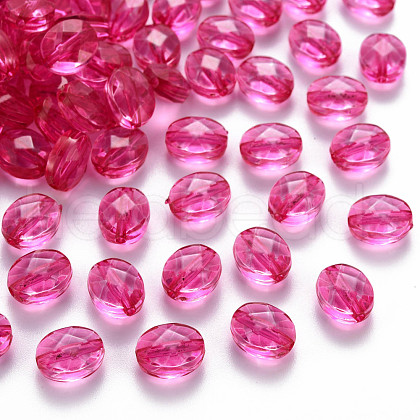 Transparent Acrylic Beads TACR-S154-18A-82-1