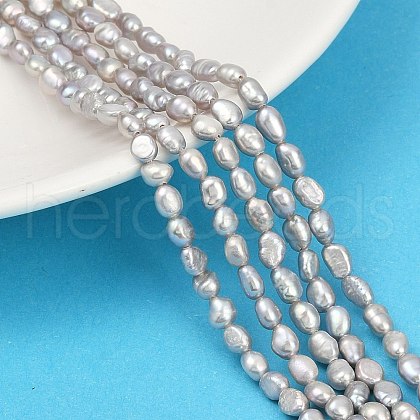 Natural Cultured Freshwater Pearl Beads Strands PEAR-P064-20E-04E-1