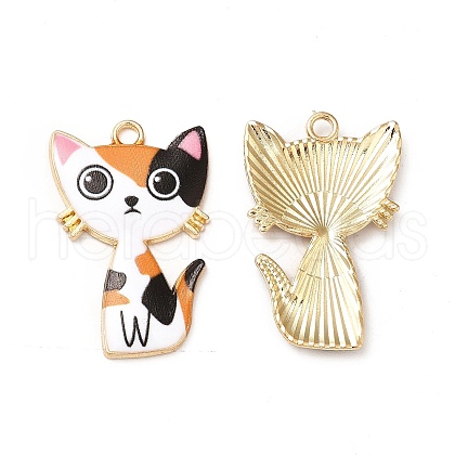 Alloy Enamel Pendants ENAM-M046-10G-F-1
