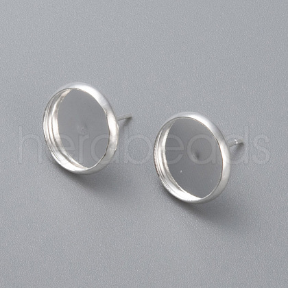 304 Stainless Steel Stud Earring Settings STAS-K131-D-01S-1