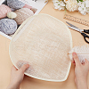 Linen Mini Hat Fascinator Base AJEW-WH0561-32C-3