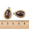 Natural Rhodonite Faceted Pendants G-M431-13G-06-3