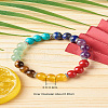 7 Chakra Healing Reiki Yoga Bracelet for Girl Women X1-BJEW-TA00020-2