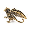 Brass Pterosaur Display Decoration KK-D370-10AG-B-1