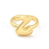 Brass Letter Open Cuff Rings for Women RJEW-G313-01Z-G-2