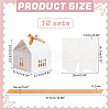 House Shaped Kraft Paper Folding Gift Box with Hollow Window and Ribbon AJEW-WH0166-88B-2