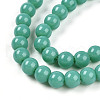 Baking Painted Opaque Glass Beads Strands GLAA-T032-P6mm-12A-1-3