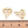 Brass Micro Pave Cubic Zirconia Pendants KK-N263-92B-G-3